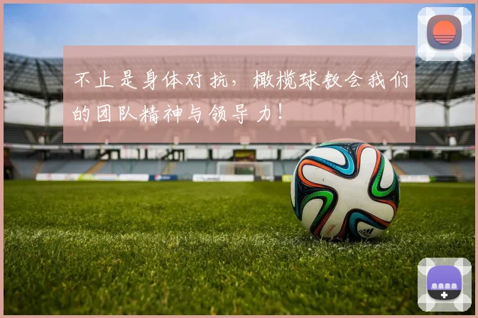 不止是身体对抗，橄榄球教会我们的团队精神与领导力！